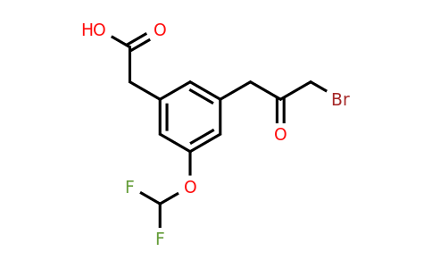 1806445-43-1 | 3-(3-Bromo-2-oxopropyl)-5-(difluoromethoxy)phenylacetic acid