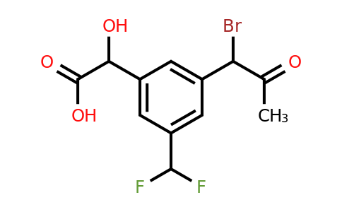 1806445-56-6 | 3-(1-Bromo-2-oxopropyl)-5-(difluoromethyl)mandelic acid