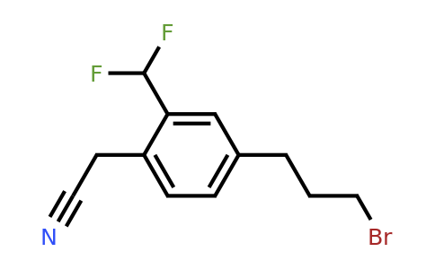1806445-63-5 | 4-(3-Bromopropyl)-2-(difluoromethyl)phenylacetonitrile