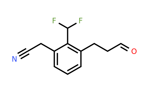 1806445-74-8 | 2-(Difluoromethyl)-3-(3-oxopropyl)phenylacetonitrile