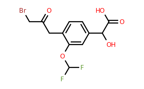 1806445-85-1 | 4-(3-Bromo-2-oxopropyl)-3-(difluoromethoxy)mandelic acid