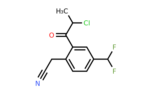 1806445-87-3 | 2-(2-Chloropropanoyl)-4-(difluoromethyl)phenylacetonitrile