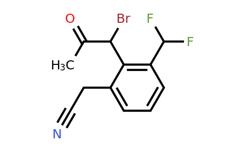 1806445-96-4 | 2-(1-Bromo-2-oxopropyl)-3-(difluoromethyl)phenylacetonitrile