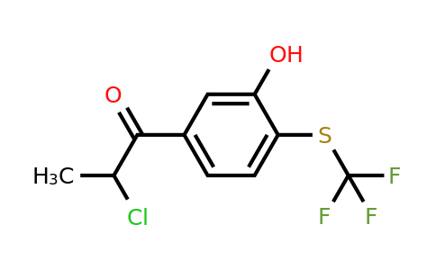 1806446-16-1 | 5-(2-Chloropropanoyl)-2-(trifluoromethylthio)phenol