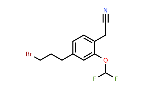 1806446-33-2 | 4-(3-Bromopropyl)-2-(difluoromethoxy)phenylacetonitrile