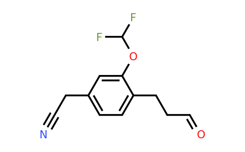 1806446-47-8 | 3-(Difluoromethoxy)-4-(3-oxopropyl)phenylacetonitrile