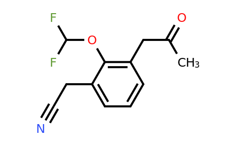 1806446-61-6 | 2-(Difluoromethoxy)-3-(2-oxopropyl)phenylacetonitrile