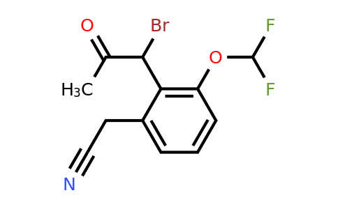 1806446-69-4 | 2-(1-Bromo-2-oxopropyl)-3-(difluoromethoxy)phenylacetonitrile