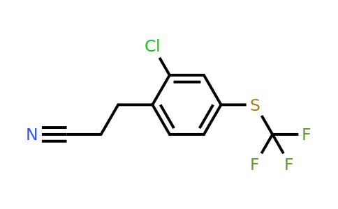 1806446-90-1 | 3-(2-Chloro-4-(trifluoromethylthio)phenyl)propanenitrile