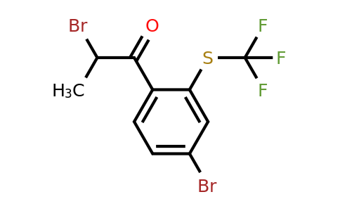 1806447-01-7 | 2-Bromo-1-(4-bromo-2-(trifluoromethylthio)phenyl)propan-1-one