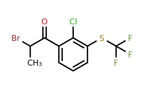 1806447-33-5 | 2-Bromo-1-(2-chloro-3-(trifluoromethylthio)phenyl)propan-1-one