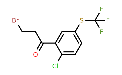 1806447-34-6 | 3-Bromo-1-(2-chloro-5-(trifluoromethylthio)phenyl)propan-1-one