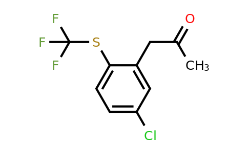 1806447-38-0 | 1-(5-Chloro-2-(trifluoromethylthio)phenyl)propan-2-one