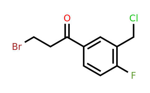 1806448-09-8 | 3-Bromo-1-(3-(chloromethyl)-4-fluorophenyl)propan-1-one