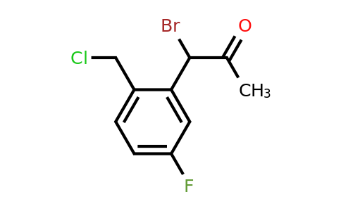 1806448-11-2 | 1-Bromo-1-(2-(chloromethyl)-5-fluorophenyl)propan-2-one