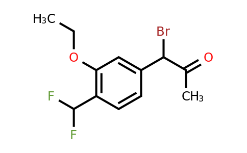 1806448-16-7 | 1-Bromo-1-(4-(difluoromethyl)-3-ethoxyphenyl)propan-2-one
