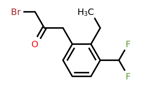 1806448-38-3 | 1-Bromo-3-(3-(difluoromethyl)-2-ethylphenyl)propan-2-one