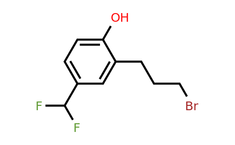 1806448-52-1 | 2-(3-Bromopropyl)-4-(difluoromethyl)phenol