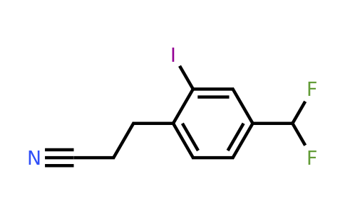1806448-54-3 | 4-(Difluoromethyl)-2-iodophenylpropanenitrile