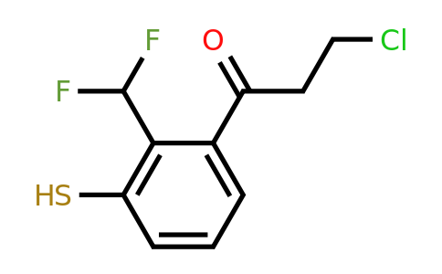 1806448-70-3 | 3-Chloro-1-(2-(difluoromethyl)-3-mercaptophenyl)propan-1-one