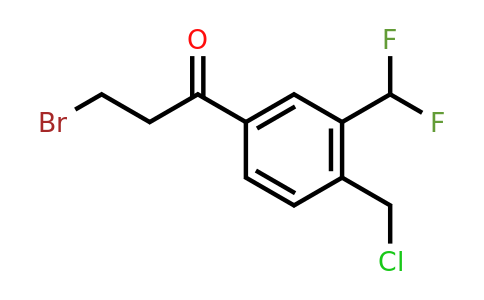 1806448-88-3 | 3-Bromo-1-(4-(chloromethyl)-3-(difluoromethyl)phenyl)propan-1-one