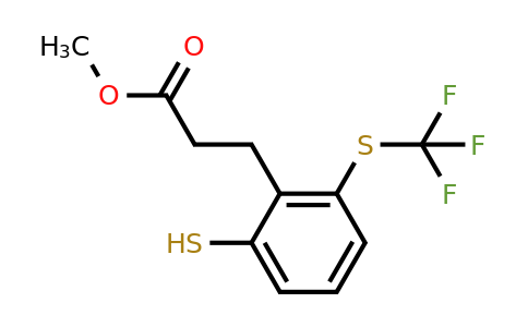 1806450-63-4 | Methyl 3-(2-mercapto-6-(trifluoromethylthio)phenyl)propanoate