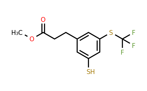 1806450-66-7 | Methyl 3-(3-mercapto-5-(trifluoromethylthio)phenyl)propanoate