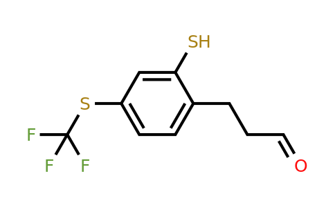 1806450-80-5 | 2-(3-Oxopropyl)-5-(trifluoromethylthio)thiophenol