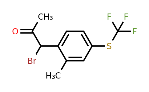 1806451-94-4 | 2-(1-Bromo-2-oxopropyl)-5-(trifluoromethylthio)toluene