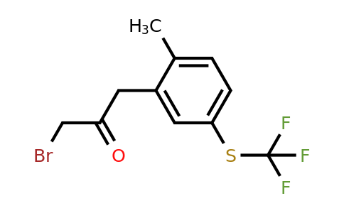 1806451-98-8 | 2-(3-Bromo-2-oxopropyl)-4-(trifluoromethylthio)toluene