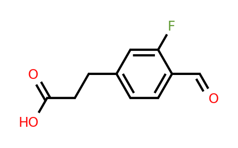 1806452-32-3 | 3-Fluoro-4-formylphenylpropanoic acid