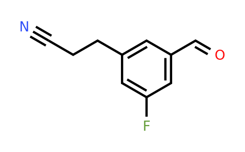 1806452-38-9 | 3-Fluoro-5-formylphenylpropanenitrile