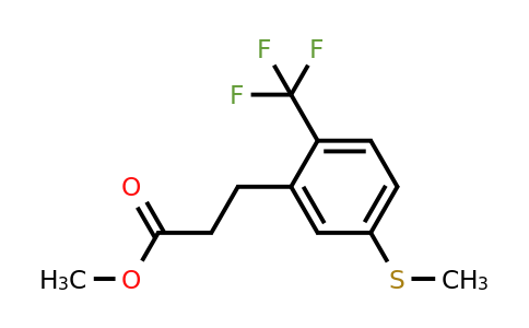 1806453-51-9 | Methyl 3-(5-(methylthio)-2-(trifluoromethyl)phenyl)propanoate