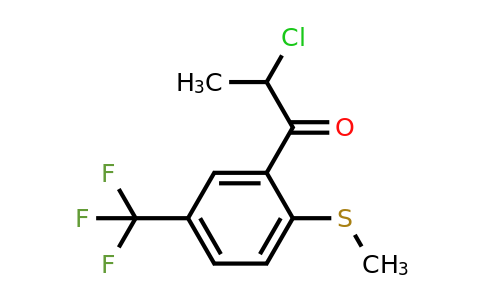 1806453-84-8 | 2-Chloro-1-(2-(methylthio)-5-(trifluoromethyl)phenyl)propan-1-one