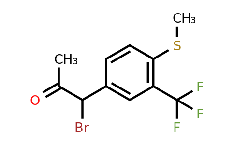 1806454-05-6 | 1-Bromo-1-(4-(methylthio)-3-(trifluoromethyl)phenyl)propan-2-one