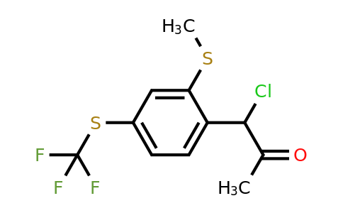 1806455-06-0 | 1-Chloro-1-(2-(methylthio)-4-(trifluoromethylthio)phenyl)propan-2-one