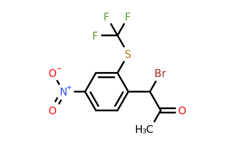 1806455-46-8 | 1-Bromo-1-(4-nitro-2-(trifluoromethylthio)phenyl)propan-2-one