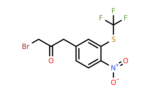 1806455-52-6 | 1-Bromo-3-(4-nitro-3-(trifluoromethylthio)phenyl)propan-2-one
