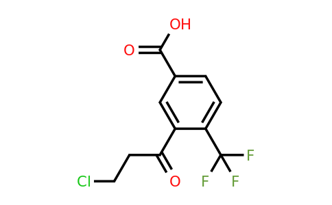1806455-60-6 | 3-(3-Chloropropanoyl)-4-(trifluoromethyl)benzoic acid