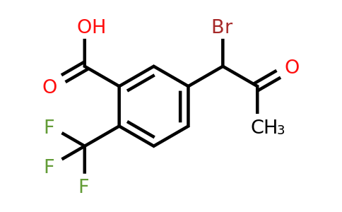 1806456-38-1 | 5-(1-Bromo-2-oxopropyl)-2-(trifluoromethyl)benzoic acid