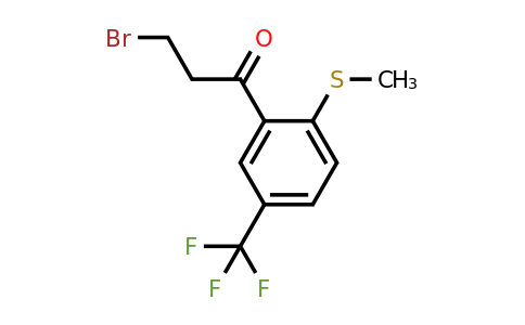 1806456-41-6 | 3-Bromo-1-(2-(methylthio)-5-(trifluoromethyl)phenyl)propan-1-one