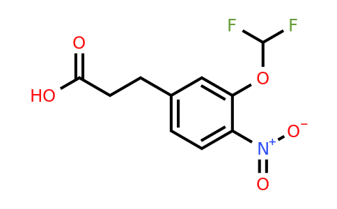 1806456-48-3 | 3-(Difluoromethoxy)-4-nitrophenylpropanoic acid