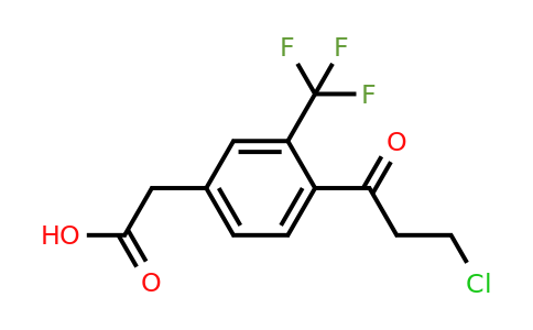 1806457-38-4 | 4-(3-Chloropropanoyl)-3-(trifluoromethyl)phenylacetic acid