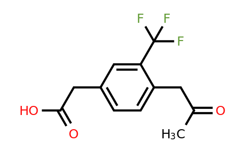 1806457-42-0 | 4-(2-Oxopropyl)-3-(trifluoromethyl)phenylacetic acid