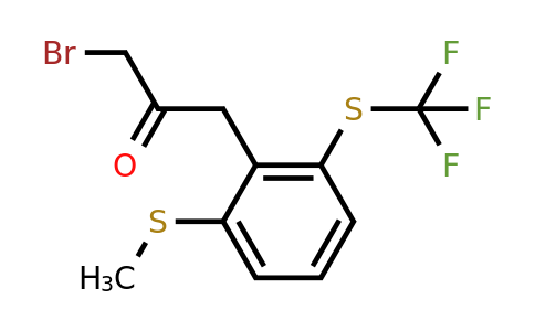 1806457-65-7 | 1-Bromo-3-(2-(methylthio)-6-(trifluoromethylthio)phenyl)propan-2-one