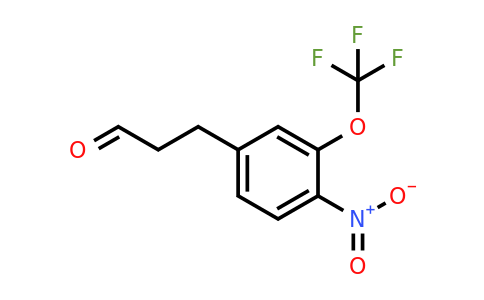1806459-58-4 | 3-(4-Nitro-3-(trifluoromethoxy)phenyl)propanal