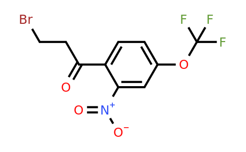 1806459-93-7 | 3-Bromo-1-(2-nitro-4-(trifluoromethoxy)phenyl)propan-1-one