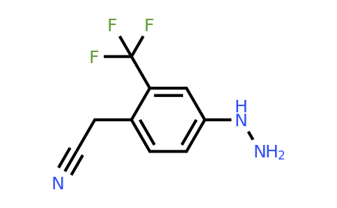 1806460-18-3 | 4-Hydrazinyl-2-(trifluoromethyl)phenylacetonitrile