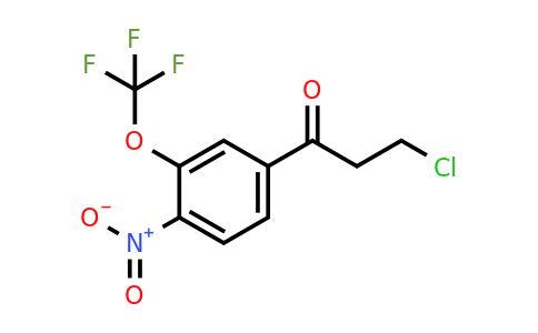 1806460-38-7 | 3-Chloro-1-(4-nitro-3-(trifluoromethoxy)phenyl)propan-1-one