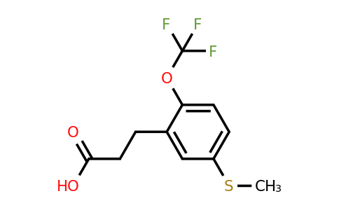 1806460-66-1 | 3-(5-(Methylthio)-2-(trifluoromethoxy)phenyl)propanoic acid